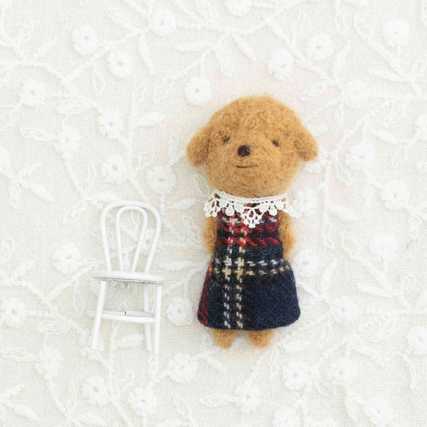CRAFTING | 羊毛フェルトキット ｜動物ブローチ〈プードル〉