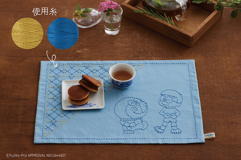 CRAFTING | I'm Doraemon 和の伝統柄の刺し子小ものキット 比翼井桁