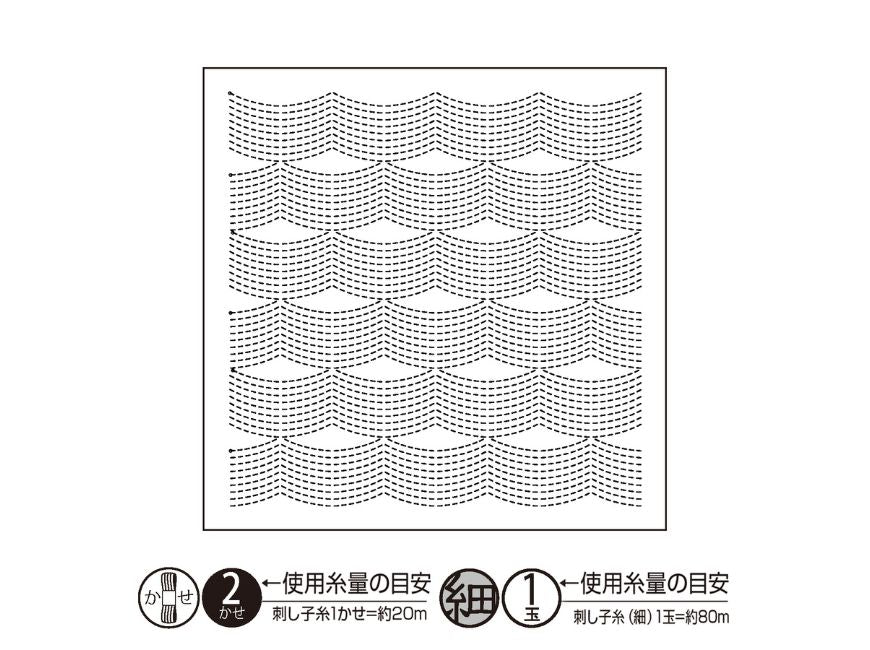 
                  
                    Sashiko Textile lab  花ふきんキット　Flow（白）
                  
                