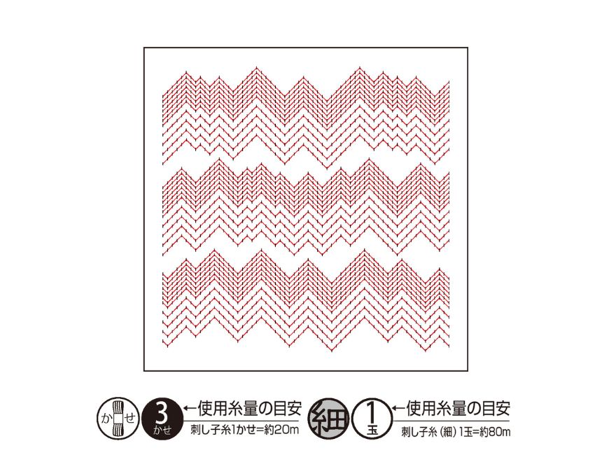 
                  
                    Sashiko Textile lab  花ふきんキット　Peaks（白）
                  
                