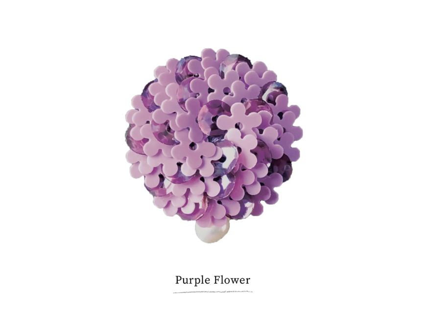 
                  
                    スパンコールサークルピアスキット [フラワー] （Purple Flower）
                  
                