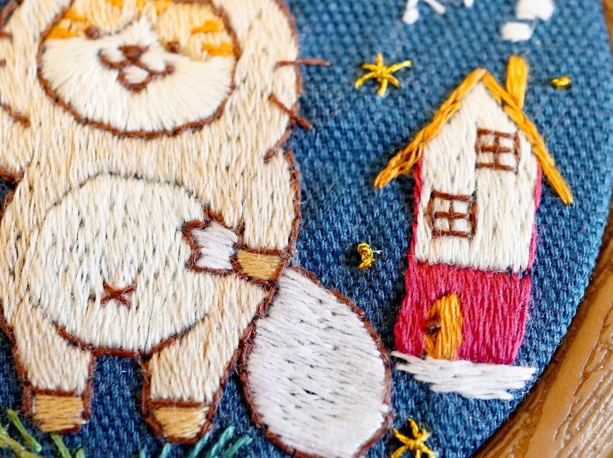 
                  
                    クリスマスネコ刺繍キット　トナカイネコ　手刺繍飾り
                  
                