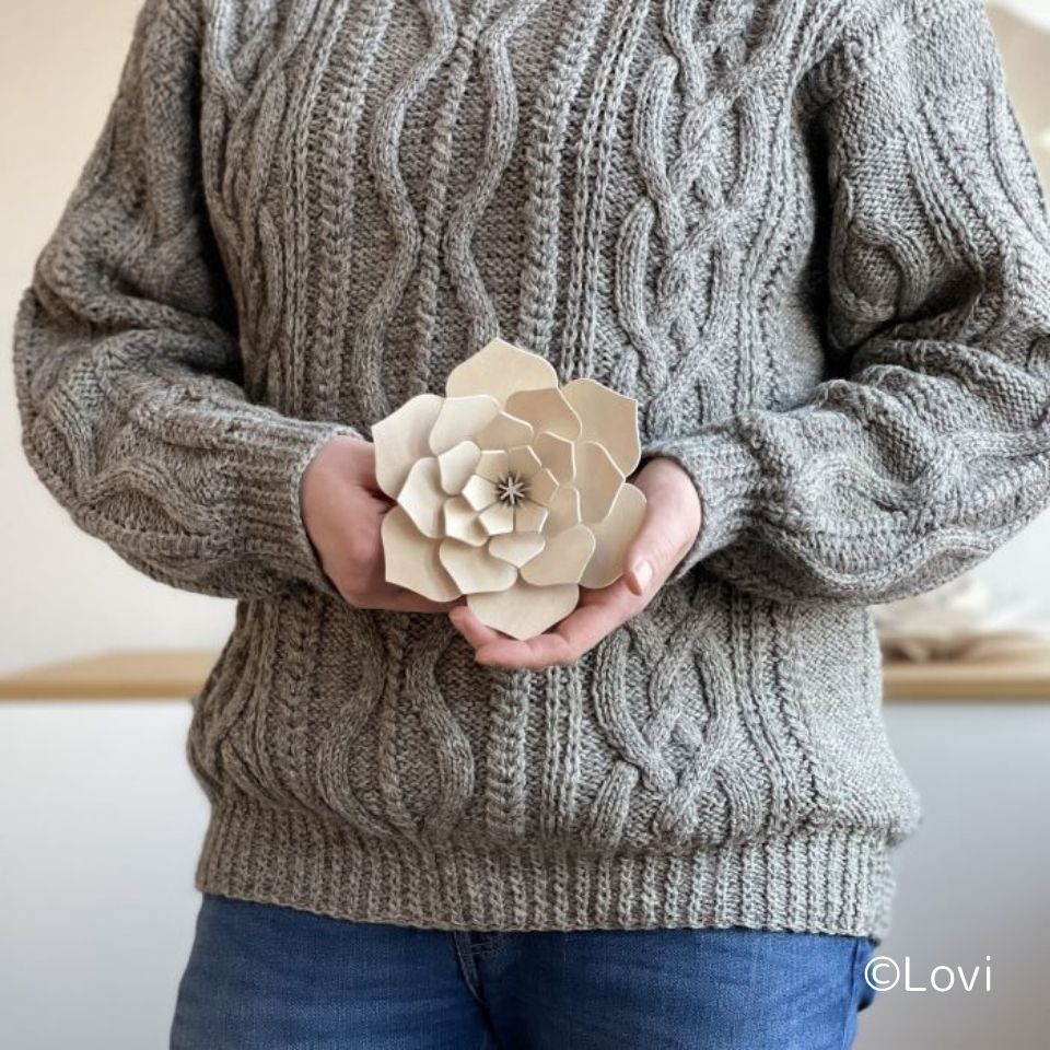 lovi（ロヴィ）デコフラワー 15cm / ナチュラル