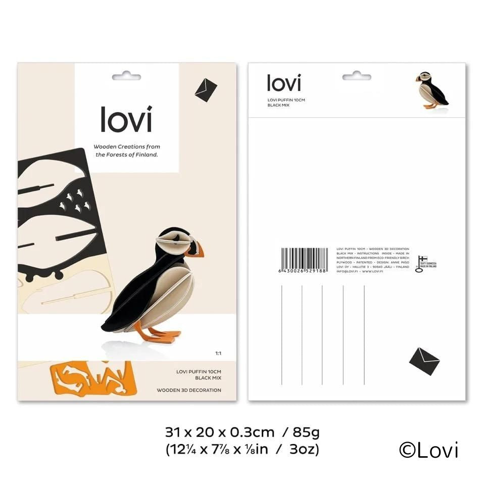 lovi（ロヴィ）パフィン 10cm / ブラック