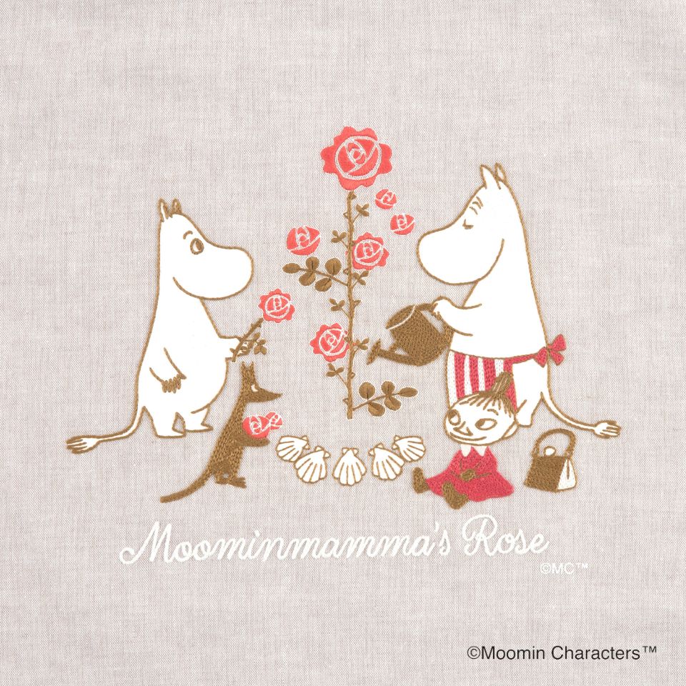 
                  
                    【ラッピング材料つき】ムーミン　刺しゅうトートバッグ〈ソイラテ〉（Moominmamma's Rose）
                  
                