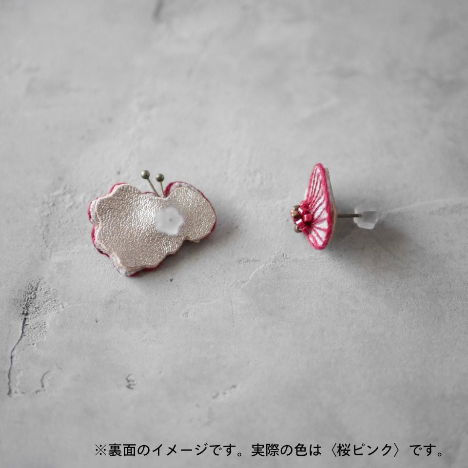 linen chouchoイヤリング刺繍キット(桜ピンク)