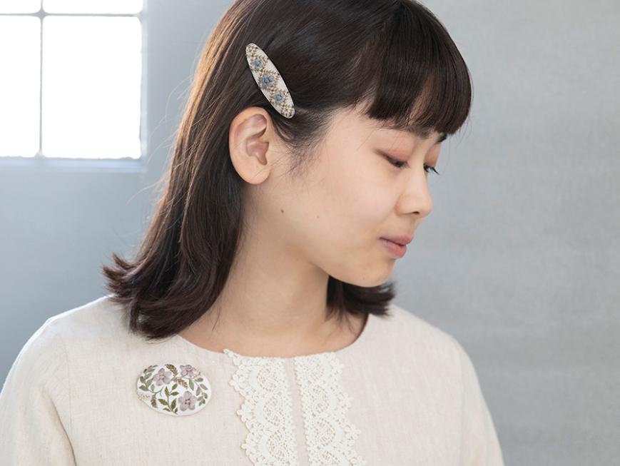 クチュールブローチ バレッタ - ヘアアクセサリー