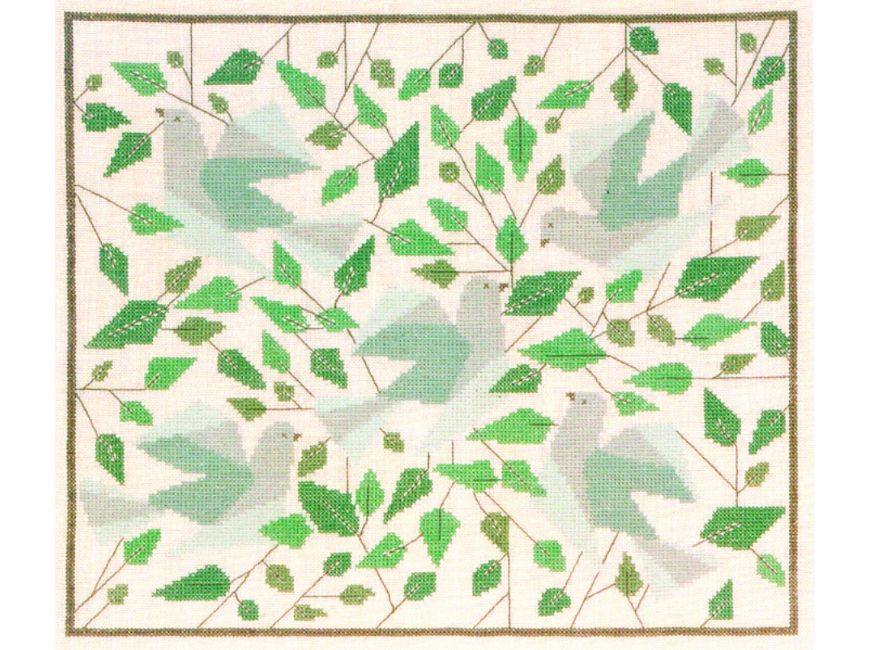 クロスステッチキット「Soaring Birds and Branches」