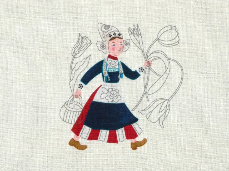 
                  
                    民族衣装の刺繍フレーム「オランダ」
                  
                
