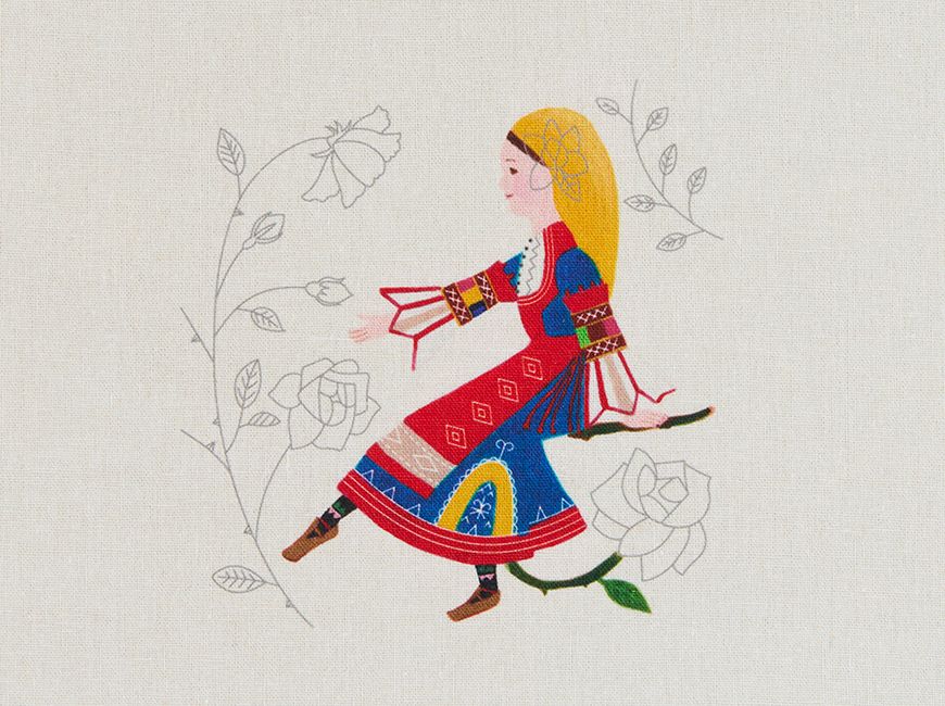 
                  
                    民族衣装の刺繍フレーム「ブルガリア」
                  
                