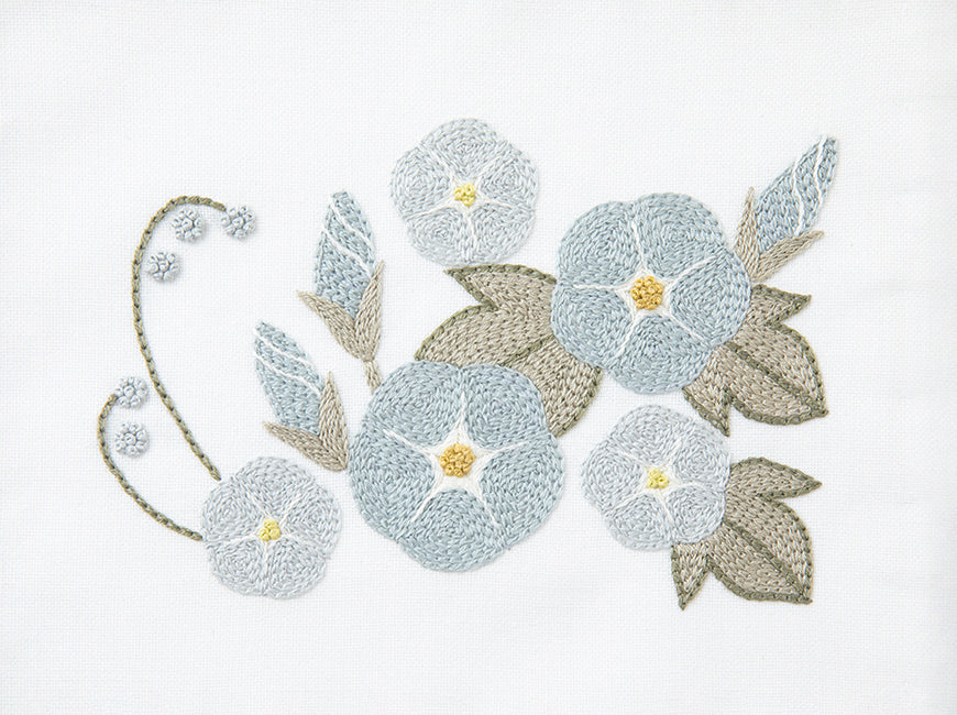 
                  
                    Monthly Embroidery Design　朝顔
                  
                